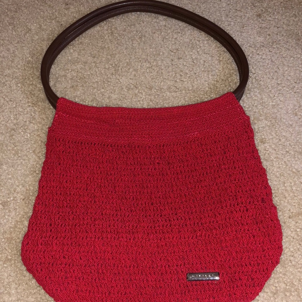 Red Crochet Bag